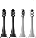 Replacement Toothbrush Head Compatibility for ENCHEN Aurora T+/T2 Electric Accessories(2pcs Grey 2pcs Black)