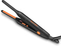 Terviiix Small Flat Iron for Short Hair Temperature Adjustable Pencil Flat Iron Fast Heat Up 3/10 Inch Beard Straightening Iron Dual Voltage with Tourmaline Ceramic Plates Auto Shut Off