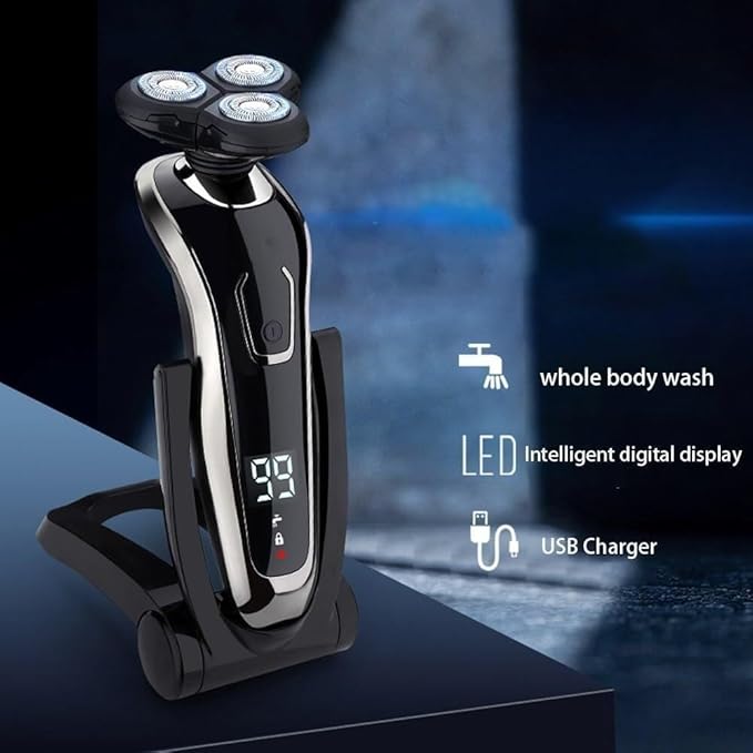 Electric Razor for Men 5 in 1 Electric Razor Electric Shaver Hair Cutting Shaving Machine for Men Clipper Beard Trimmer Rotary Shaver Fast Charging