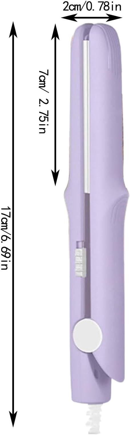 Hair Straightener2025 New 2-in-1 Curling Wand &amp Flat Iron Hair Straightener and CurlerProfessional Ceramic Dual Voltage Flat Iron Mini Hair Straightener for Gift Home Salon Travel