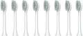 Compatible for N100 N105 Toothbrush Replacement Brush Head（8pcs）(White Brush head8)
