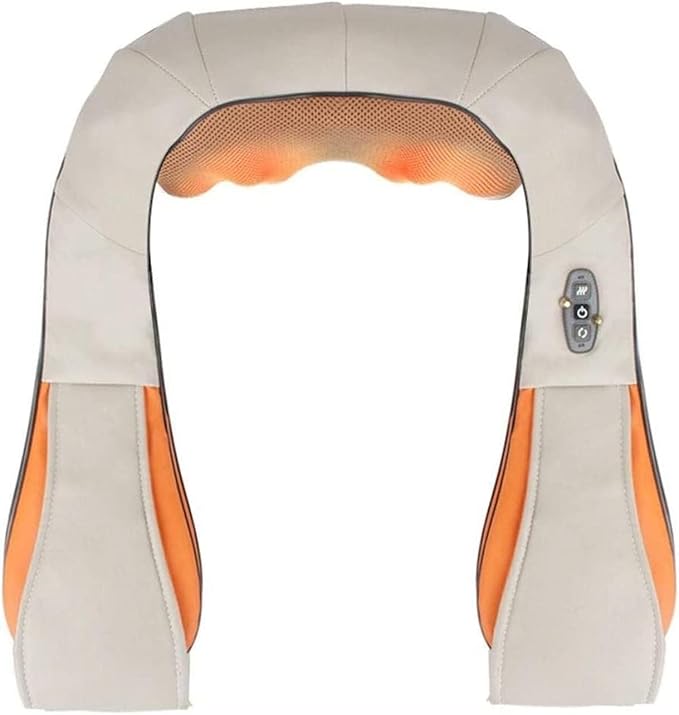 Neck Massager Shiatsu Back Shoulder with Heat Portable Rechargeable Massagers for and Pain Relief Electric Pillow Gift for Women