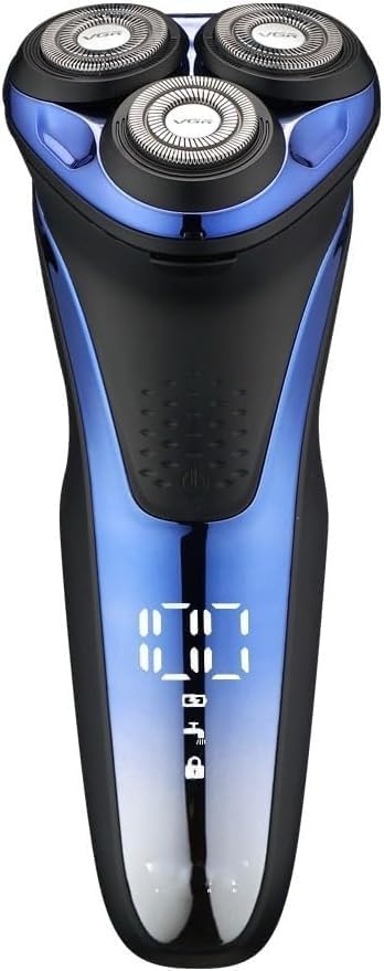Electric Razor for Men Professional Electric Shaver Razor Waterproof Beard Trimmer Rotary 3D Floating Shaving Rechargeable Electric Shaver for Men