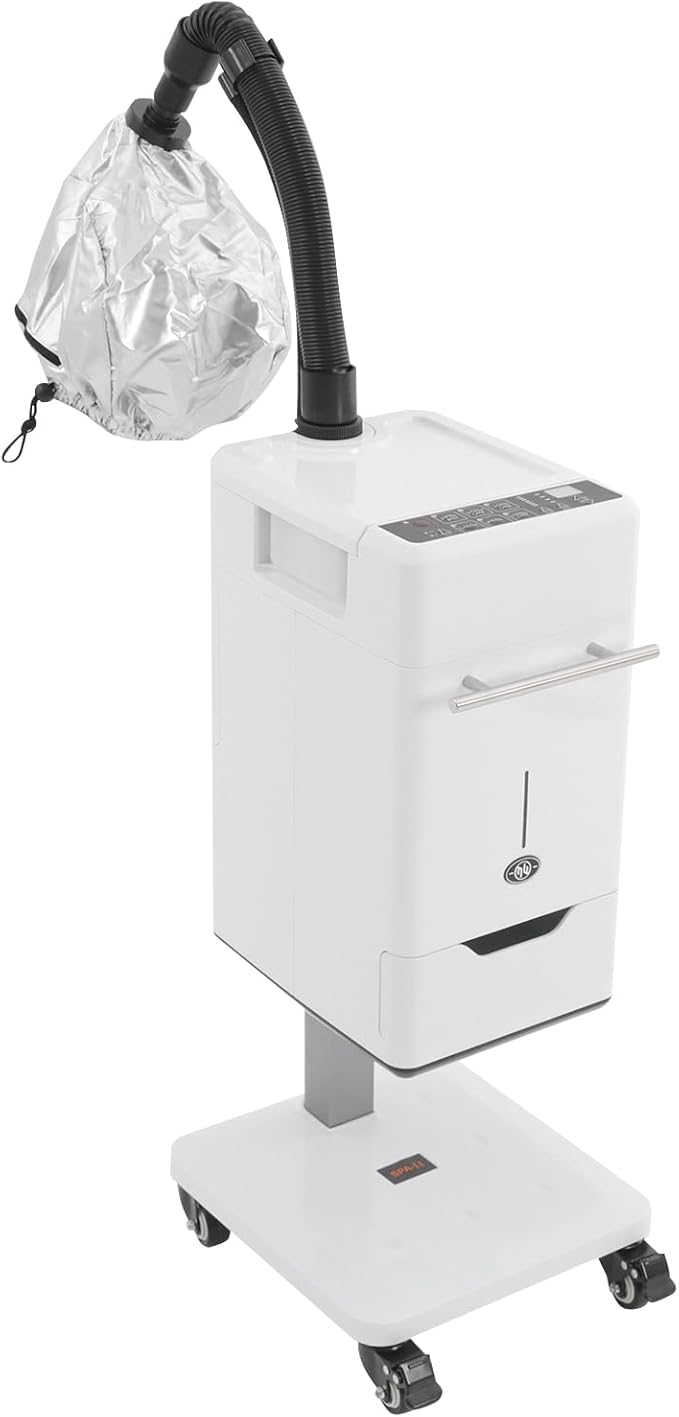 Professional Nano Hair Steamer 110V 500W Vertical Nano Hair Steamer Machine with 34 Oz Water Tank &amp Steamed Hats 6 Modes Beauty Salon Hair Steamers for Hairdressing Care Hair Repair