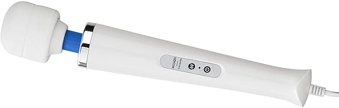 Handheld Muscle Relief Massager Wired Strong Vibration for Full Body Pain (White)