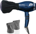Parlux Alyon Night Blue Hair Dryer + M Hair Designs Metal Mesh Diffuser Bundle – Lightweight Ionic Fast-Drying Professional Blow Dryer for Frizz-Free Salon-Quality Hair