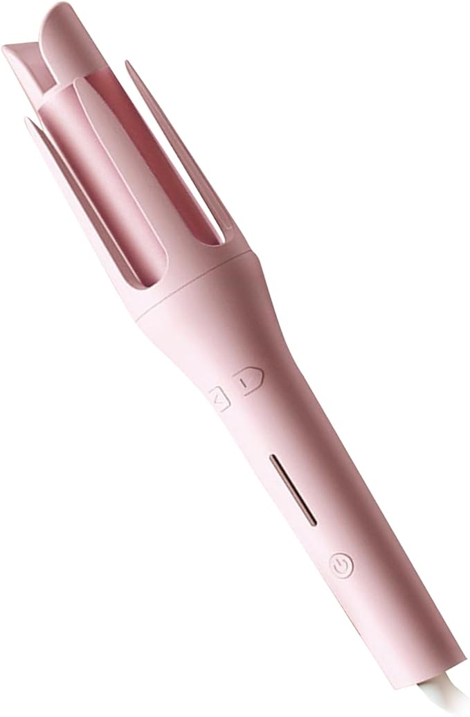Brrnoo Automatic Curling Iron 32mm Ceramic Curling Wand with Built in Ion Generator for Hair Shine and Damage Minimization 4 Temperature Settings 170C 230C for Salon Home Travel (US Plug 110V)