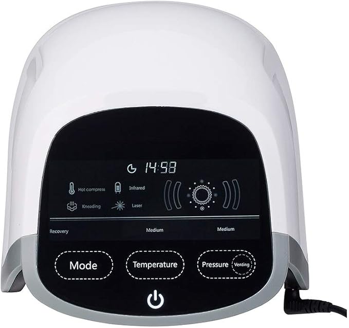 on Knee Pain Relief Laser Therapy Device with LED Light Heating Airbag Massage Heated Foot Massager Machine Leg Spa Water Large Feet Bath Shiatsu Deep-Kneading Plantar Fasciitis Tired Muscles