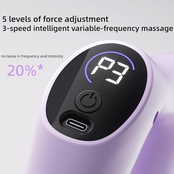 Fast Fat Burning Yoga Ring MassagerFascia Rings MassagersFat Removal and Massage 2 in 1Multifunctional Full-Body Fascia RingsAdjustable 3 Modes/5 Levels of Intensity Massages (Blue)