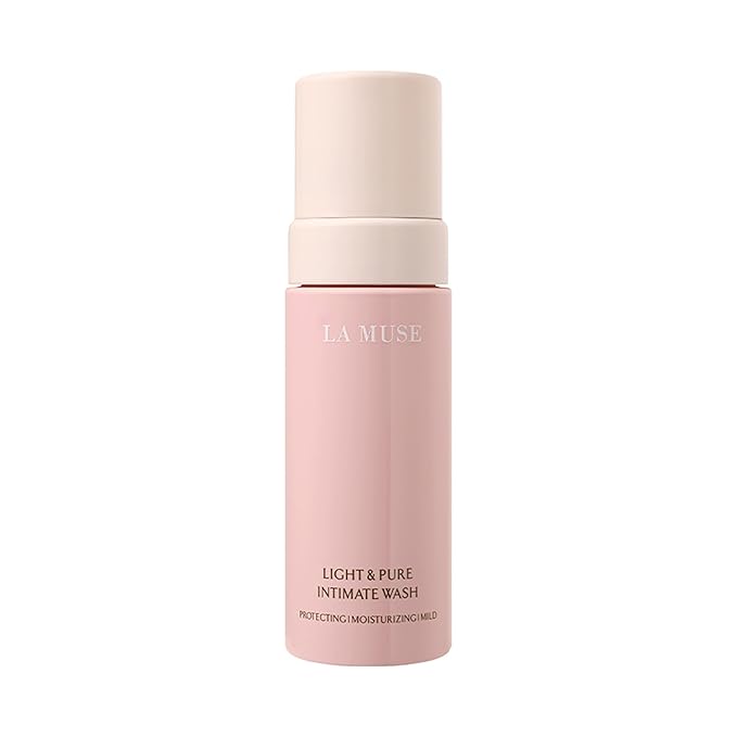 LA MUSE Daily Feminine Wash | pH Balanced Paraben-Free Vaginal Wash | Micro Bubble Soft &amp Mild Cleansing for Sensitive Skin | Plant Based Natural Intimate Hygiene for Women | 5.07 fl oz