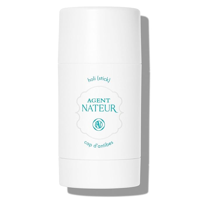 Agent Nateur - holi (stick) Cap d'Antibes Natural Deodorant | Castor + Coconut Oil Beeswax | Aluminum-Free Non-Toxic Clean Skincare Crafted for All-Day Freshness (2.5 oz)