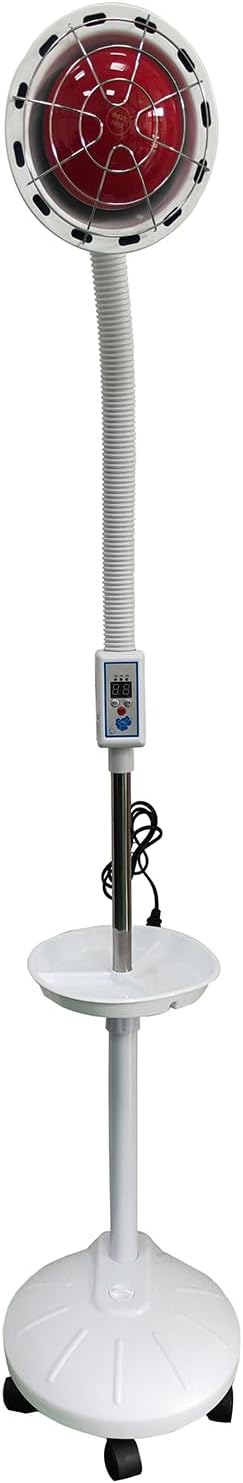Infarex Stand-up Infrared Lamp | 275W Red Light Therapy Heat Bulb 3000h 110V | Rotating Adjustable Portable | Pain Relief Muscle Aches | Home Spa Dermatology Clinic Beauty Salon