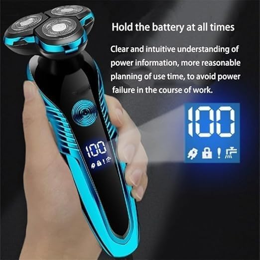Electric Shavers for Men Electric Shaver Washable Rechargeable Electric Razor Hair Clipper Cutting Shaving Machine for Men Beard Trimmer Wet-Dry Dual Use