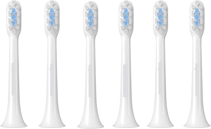Compatibility for XIAOMI MIJIA Sonic Electric Toothbrush Head T100 T200 T200C T300 T301 T302 T500 T700 Replacement Heads(T301 T302 6PCS)