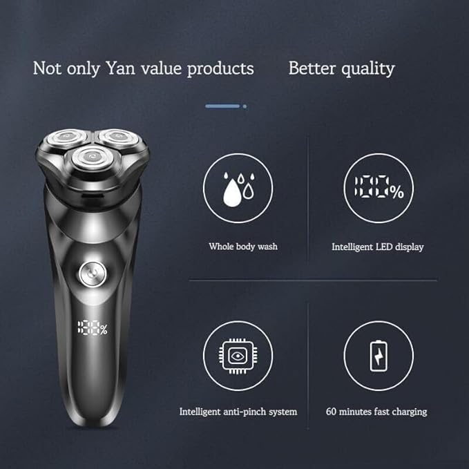 Electric Razor for Men Electric Shaver Razor Men's Electric Machine Trimmer Electric Shaver for Men Body Wash Beard Shaver