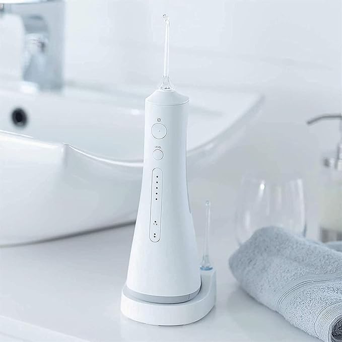 Water Flosser Professional for Teeth Gums Braces Dental Care - Portable and Rechargeable IPX7 Waterproof Powerful Battery -Water Teeth Cleaner Picks for Home＆Travel
