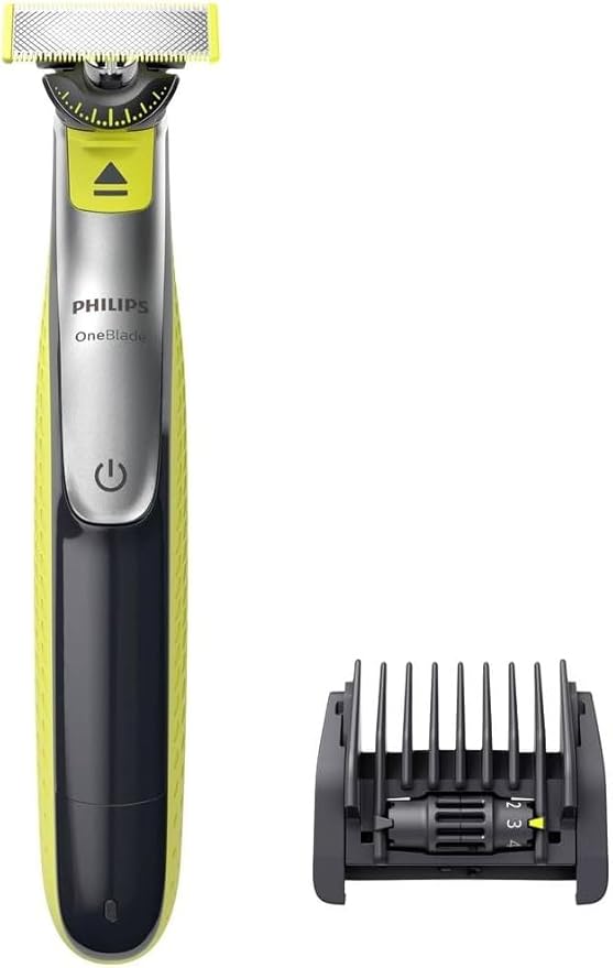 PHILIPS Shaver OneBlade 360 Face Hybrid Electric Beard Trimmer and Shaver with 5-in-1 Face Stubble CombQP2730 20 (QP2730/20)