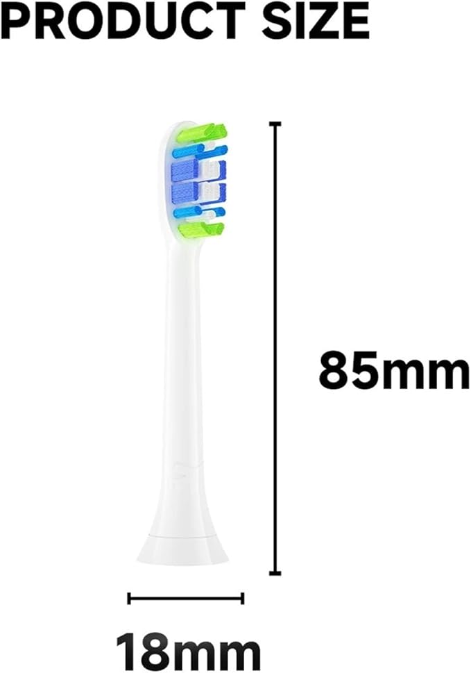 Replacement Toothbrush Heads Compatible for 4100 6500 6100 7500 5300 110016Pcs(Blue)