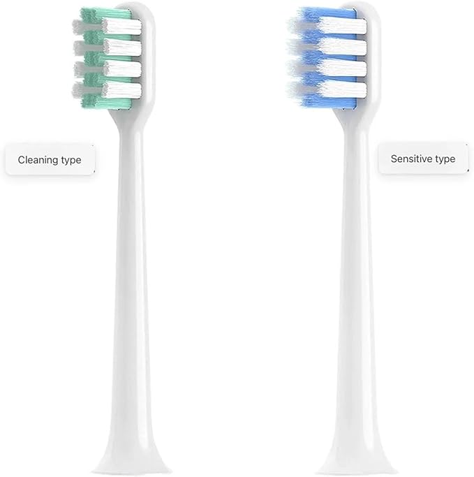 Compatible for Dr-Bei C1/C2/E0/S7 Bet-c01 Electric Toothbrush Replacement Heads Deep Cleaning Soft Bristle Nozzles4/8/16pcs(16 Cleaning Type)