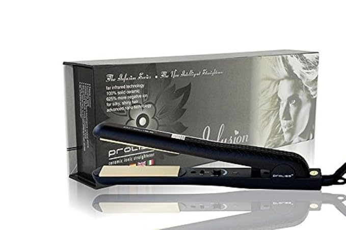 Infusion Ceramic Iconic Styler Hair Straightener (Black)
