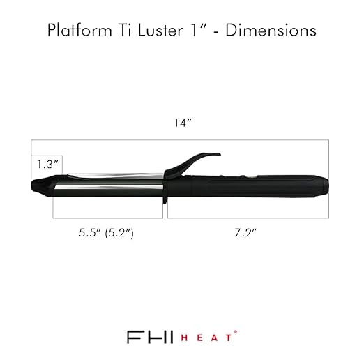 FHI Heat Platform Ti Luster - Titanium Professional 1” Curling Iron
