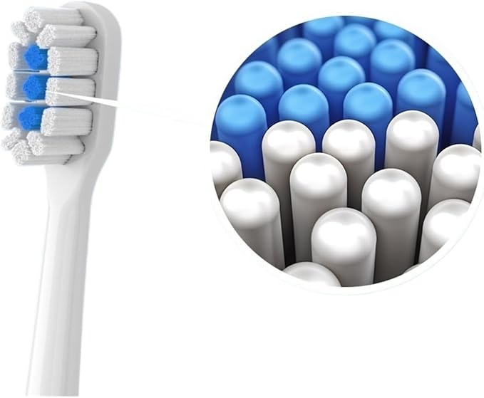 Replacement Brush Heads Compatible for T301 T302 T501 /501CSonic Electric Toothbrush Head Soft Bristle Nozzles(T301-302-BK-12Pcs)