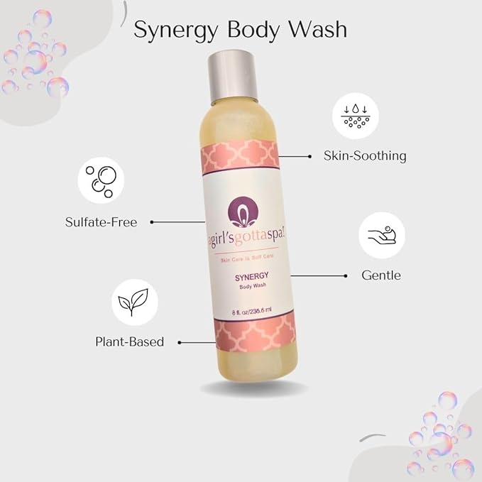 A Girl's Gotta Spa! Synergy Lavender Body Wash Plant-Based Gentle Cruelty-Free 8 Ounces