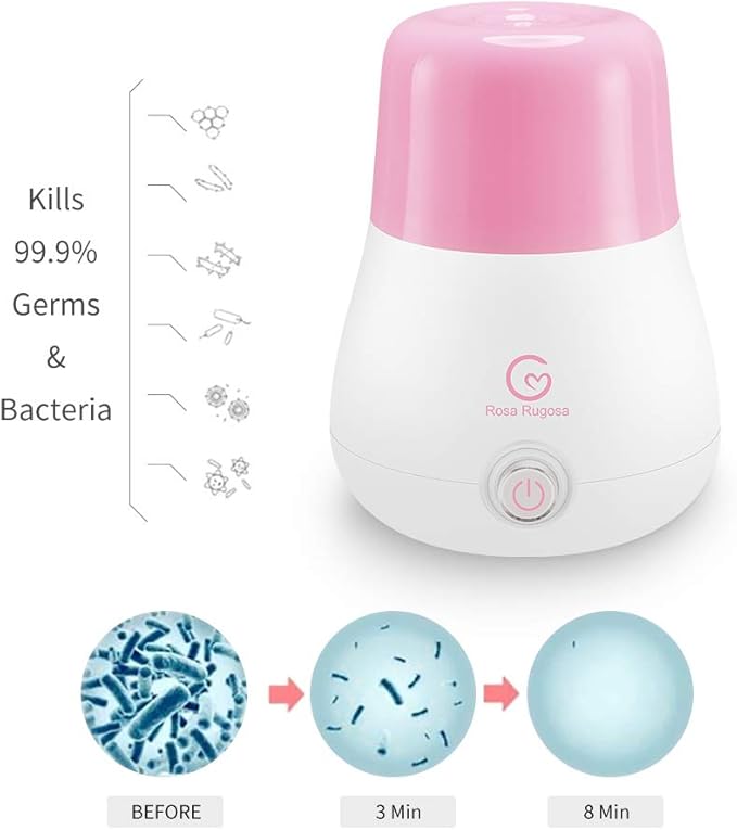 ROSA RUGOSA Menstrual Cups + Steamer Bundle - All You Need to Start Your Menstrual Cup Journey! - Feminine Hygiene - Leak-Free - up to 99.9%