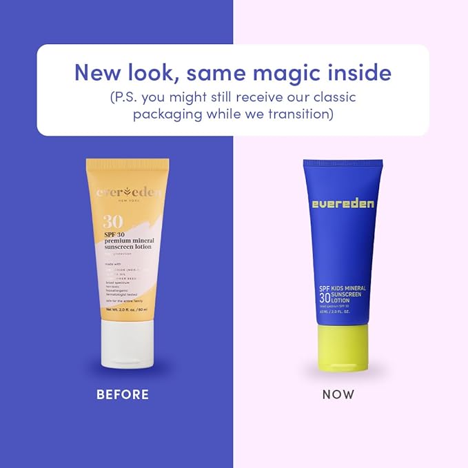 Evereden Premium Mineral Sunscreen SPF 30: Baby-Safe Whole-Family Mineral Sunblock Kids Love - Non-Nano Kids Sunscreen for Year-Round UVA &amp UVB Protection -Safe &amp Reef-Friendly - FSA Eligible