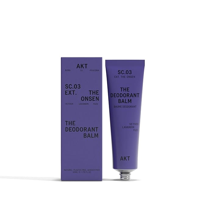 AKT Deodorant Balm 1.7 Fl Oz Natural Deodorant for Men and Women Award-Winning Multi-use Cream Deo Without Aluminum Sc.03 The Onsen Plastic Free All Genders