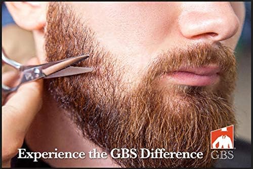 G.B.S Professional Beard Care Kit- Doppler Travel Bag Professional Trimming Scissor Multi-Side Natural Wood Comb Mustache Wax Beard Oil Beard Conditioner Beard Brush