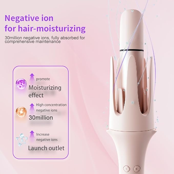 4 in 1 Automatic Curling Iron Set with Interchangeable Barrels(11.21.5) 3 Ionic Beach Waves Portable Hair Curlers &amp 1 Straightener CombAnti-Scald &amp Tangle-Free3 Temp Settings Timer