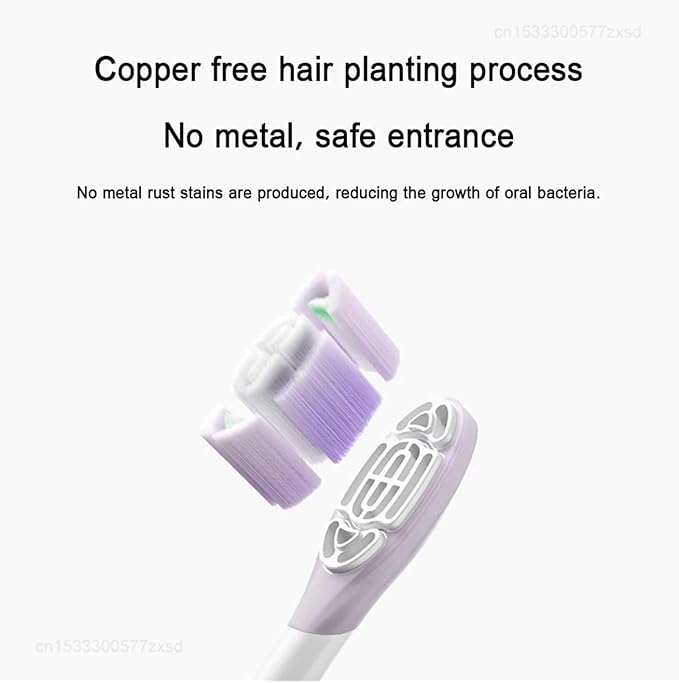 Electric Toothbrush Brush Head Compatible for Mijia Sonic Vibration Pro 4 Brushing Modes IPX8 Waterproof(Caring Version)