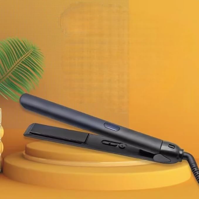 Generic 2-in-1 Hair Straightener and Curler 1 Inch Titanium Plates 3 Temperature Settings up to 450°F Dual Voltage