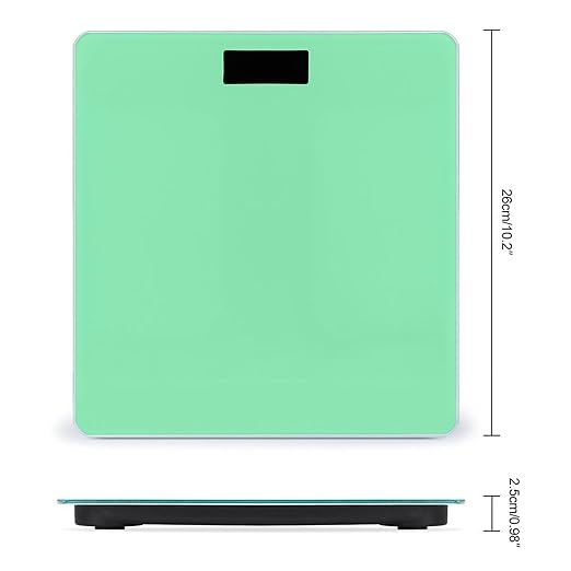 Digital Bathroom Weighing Scale Energy Saving Scale Smart Scale for Body Weight Bright Green