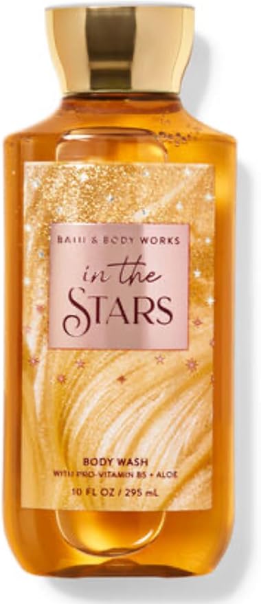 Bath &amp Body Works - 3 Piece Bundle - Spray - Body Cream - Shower Gel - Full Size and Gift Bag HELLO GORGEOUS (In The Stars)