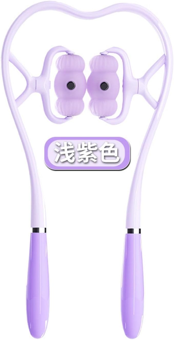 Neck and Back Massager 颈椎按摩器多功能揉捏颈部家用手动夹脖子颈夹器按肩颈滚轮按摩器 Whole Body Roller Massager Roller HomeOffice Body Electric Massagers