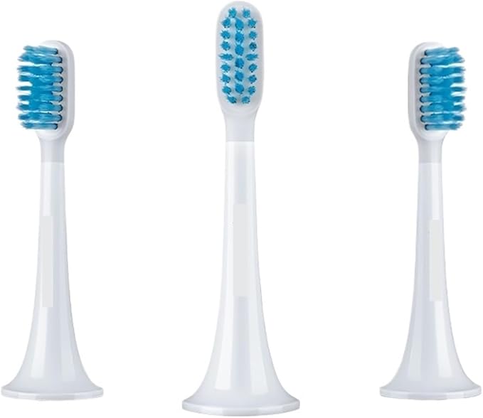 3pcsCompatible for T300 T500 Toothbrush Heads Replacement(Blue)