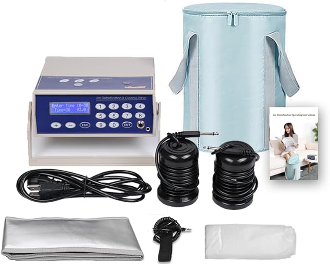 Vitaciti®Ionic Detox Foot Bath Machine with LCD Display Far Infrared Heating Belt &amp Collapsible Tub 3 Working Modes Professional Ionic Foot Cleanse Spa for Home &amp Salon Use