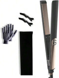 Professional 2-in-1 Hair Straightener and Curler Titanium Ceramic Plates LED Display Dual Voltage 100-240V Fast 15s Heat-up