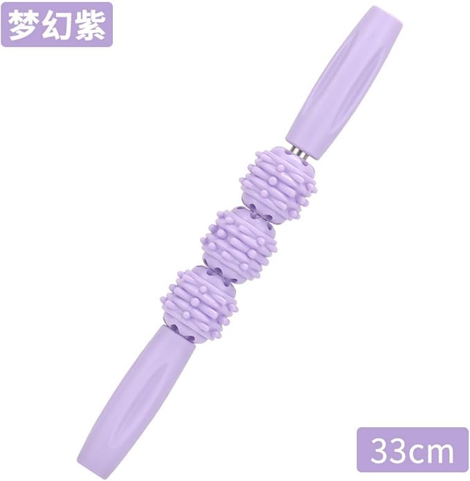 Yoga Fitness Workouts Massage 瑜伽齿轮按摩棒 Leg Arms Back Calves Roller Massage Roller Stick 狼牙按摩棒 Leg Arms Back Calves Roller Massage Roller Stick 按摩腿男女小腿滚轴健身琅琊滚轮 HomeOffice Body Electric Massagers