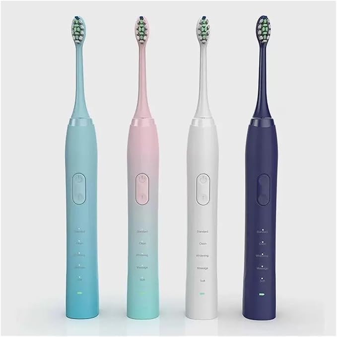 16pcs Replacement Toothbrush HeadCompatible for BOMIDI TX5 Soft Bristles Nozzles(16PCS Black)