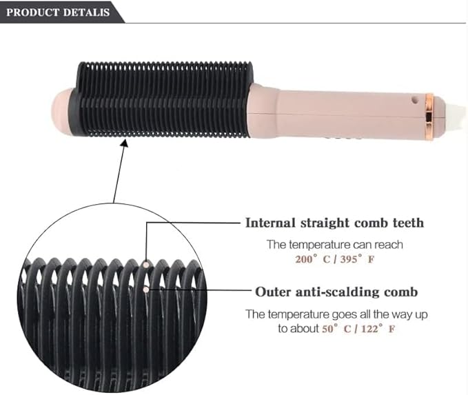 Electric Hair Straightener Brush Professional Hot Comb Straightening Men Beard Straightener Fast Heating Ceramic Curling Irons