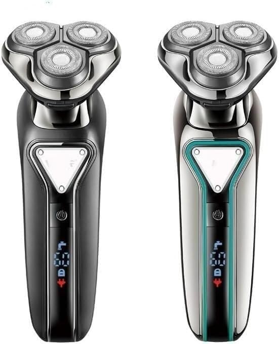 Electric Shavers for Men Wet Dry Waterproof Electric Shaver for Men Wet Dry Beard Electric Razor Facial Shaving Machine Rechargeable LCD