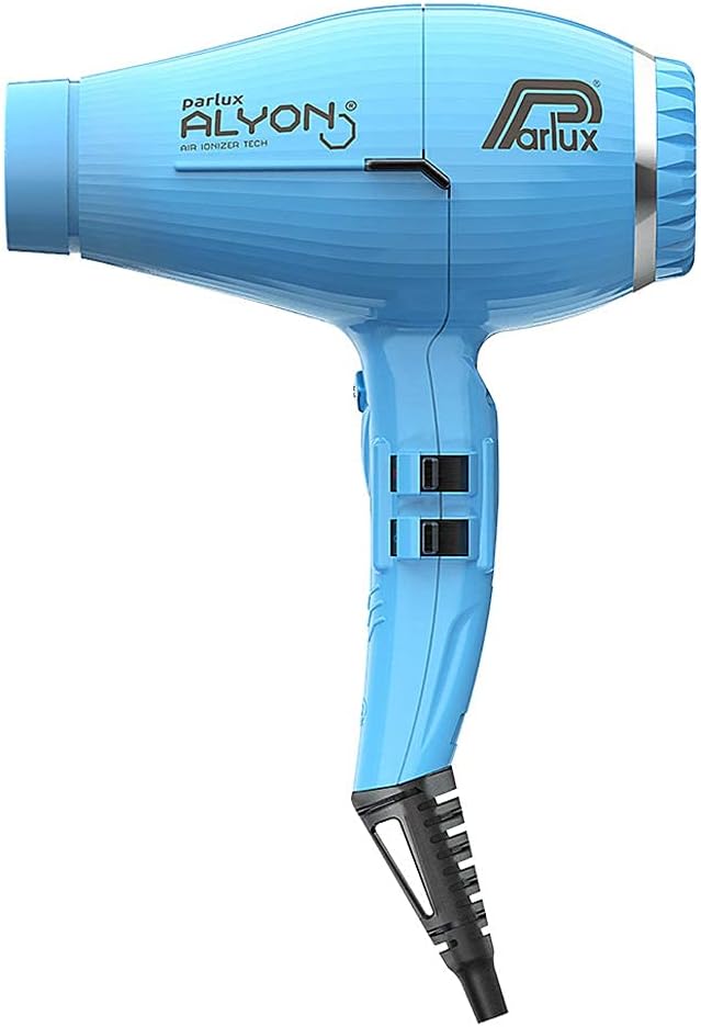 Parlux Alyon Turquoise Hair Dryer with Miracle Large Detangling Brush Mint Green – Ionic and Ceramic Blow Dryer and Dual Bristle Brush for Fast Drying Frizz Control and Shine