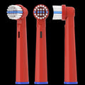 Compatible with Oral-B Electric Toothbrush Replacement Brush Head EB20/17/25/17A/50/60/10(Compatible with Children's EB10 red)