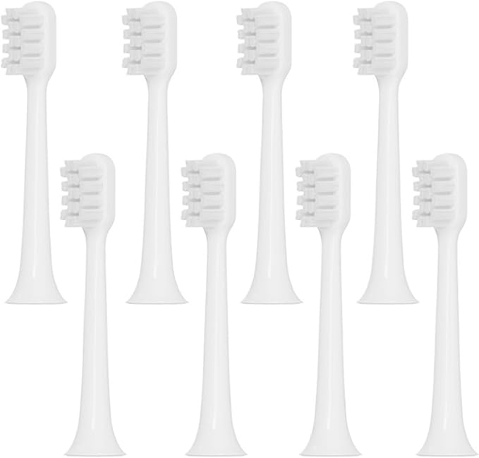 Replacement Toothbrush Heads Compatible for T200/T200C(White-8pcs)