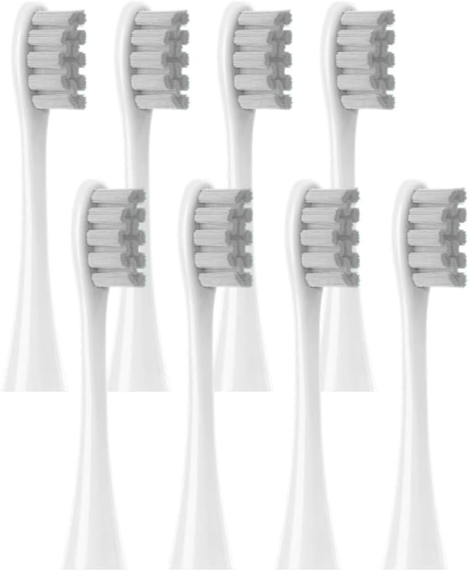 Replacement Brush HeadsCompatible for Oclean X PRO Elite/Flow/F1/One/X/All Series Electric Toothbrush(8 pcs Grey)