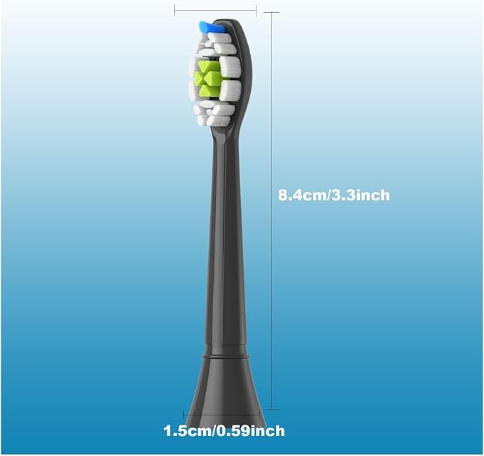 Replacement Brush Heads Compatible for with Sonicare Electric Toothbrush Fit EasyClean Gum Health FlexCare Healthy(16pcs White)