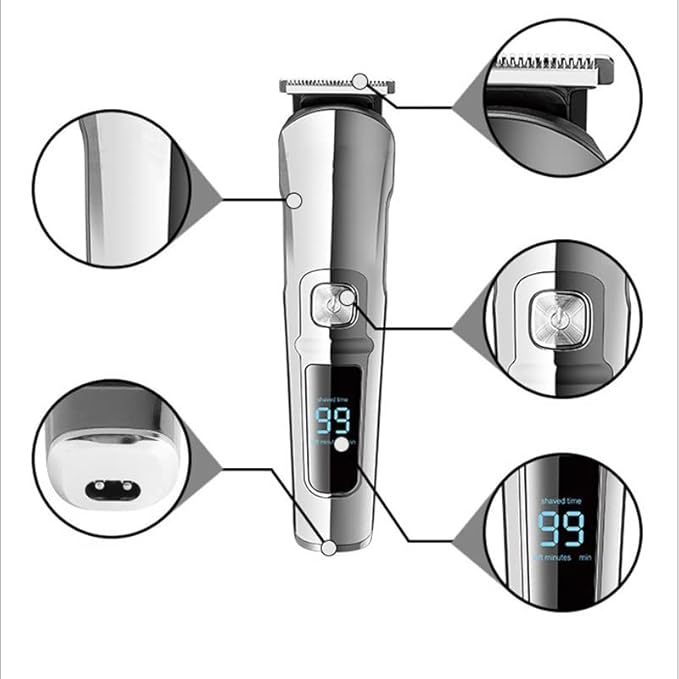 Hair ClippersBeard Trimmer for Men Hair Clipper Hair Trimmer Electric Clipper Razor Shaver Beard Trimmer Men Shaving Machine Cutting Nose Trimmer
